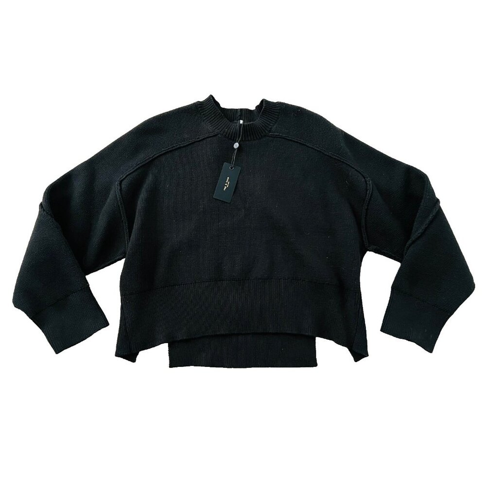 Rag & Bone New York Lysa Crewneck Sweater in Black ( XS )